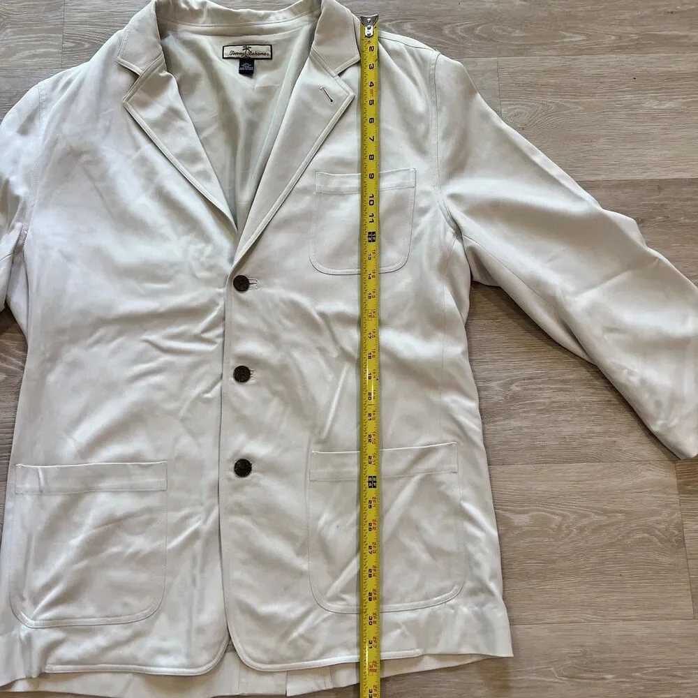 Tommy Bahama Khaki Silk Blazer Sports Coat-Size XL